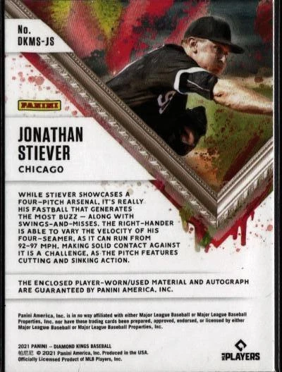 2021 Panini Diamond Kings #DKMS-JS Jonathan Stiever DK Auto C565 - Image 2 of 2