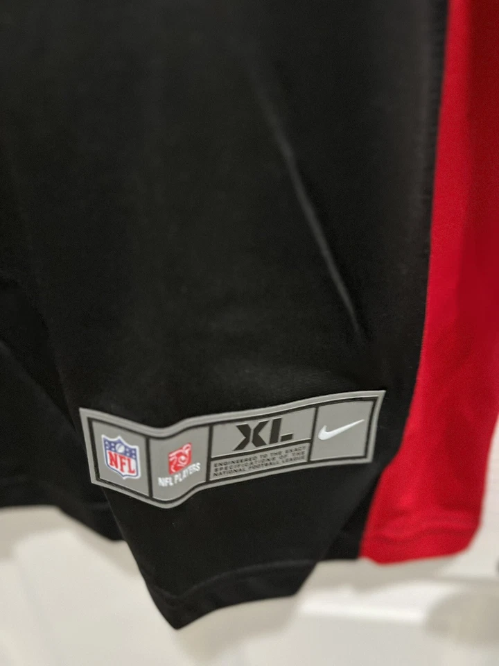 Camiseta deportiva para hombre Kirk Cousins #18 Atlanta Falcons OnField Game negra - talla XL Foto 4 de 4