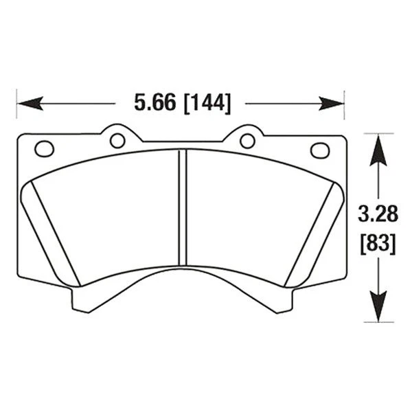 Pastillas de freno delanteras Hawk HB589Z.704 Performance cerámica para Toyota Tundra 2007-2020 Foto 3 de 3