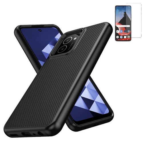 For HMD Vibe N159V Case Dual Layered Drop Protector Textured Cover - Picture 17 of 19