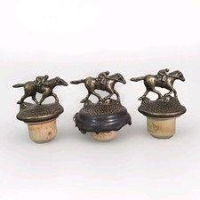 Blanton's Bourbon Set of 3 "N" Running Kentucky Derby Horse Bottle Stoppers Tops