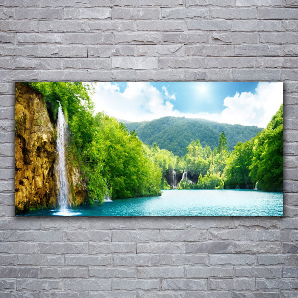 Tableau image impression 120x60 déco murale salon paysage montagnes
