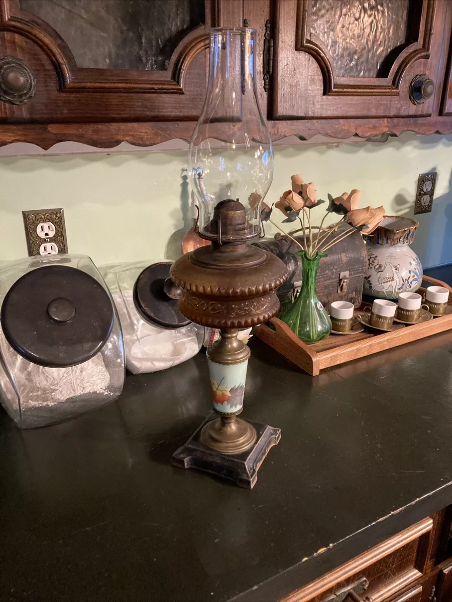 Vintage oil sale lamps ebay