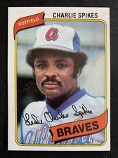 1980 Topps Baseball Card #294 Charlie Spikes Atlanta Braves NM+ Free Shipping!