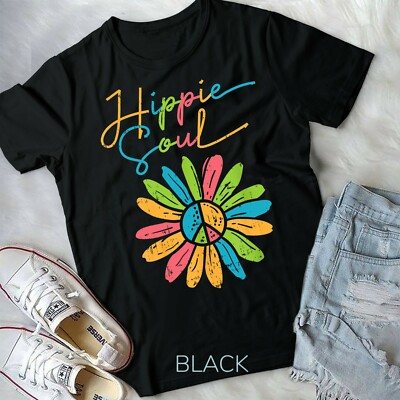 Hippy Soul Clothing Hippie Soul Peace Flower Retro Floral Hippi