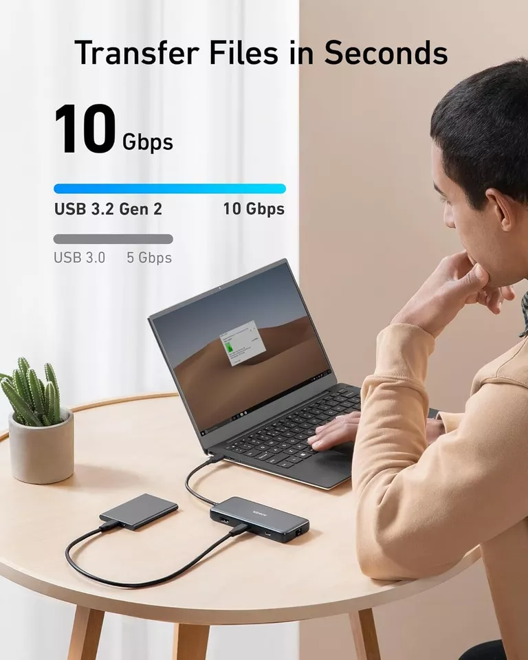 Anker PowerExpand 8-in-1 USB-C Hub Adapter 4K 60Hz HDMI Port 10Gbps Data 100W PD - Image 3 of 4