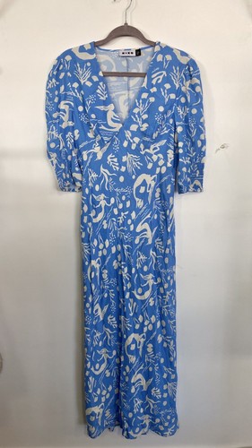 Rixo Zadie Printed Crepe Midi Dress Size 6 - Picture 2 of 6