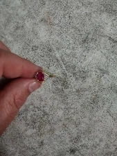 10k Engagement Wedding Ring Oval Ruby