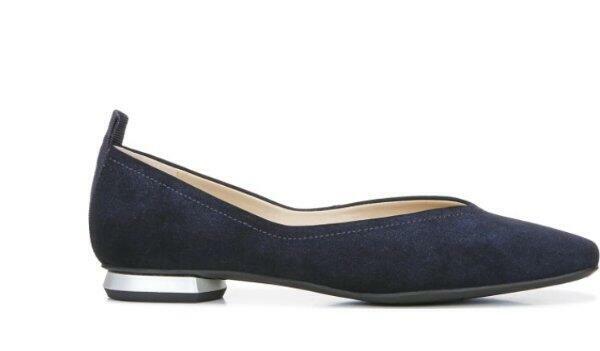 NIB FrancoSarto Women's L-Ailee Navy Blue Flat Dress Shoe 11M