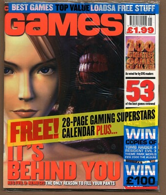 Computer & Video Games Magazine C&VG C+VG 2000 01 January With Calendar