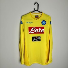 Napoli Football Shirt Jersey 2017/18 Kombat Long Sleeve Away (XL) 0238