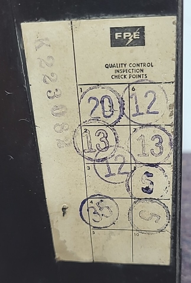 Federal Pacific Electric FPE 3p 20a 480 VAC Bolt-in Circuit Breaker NEF431020 