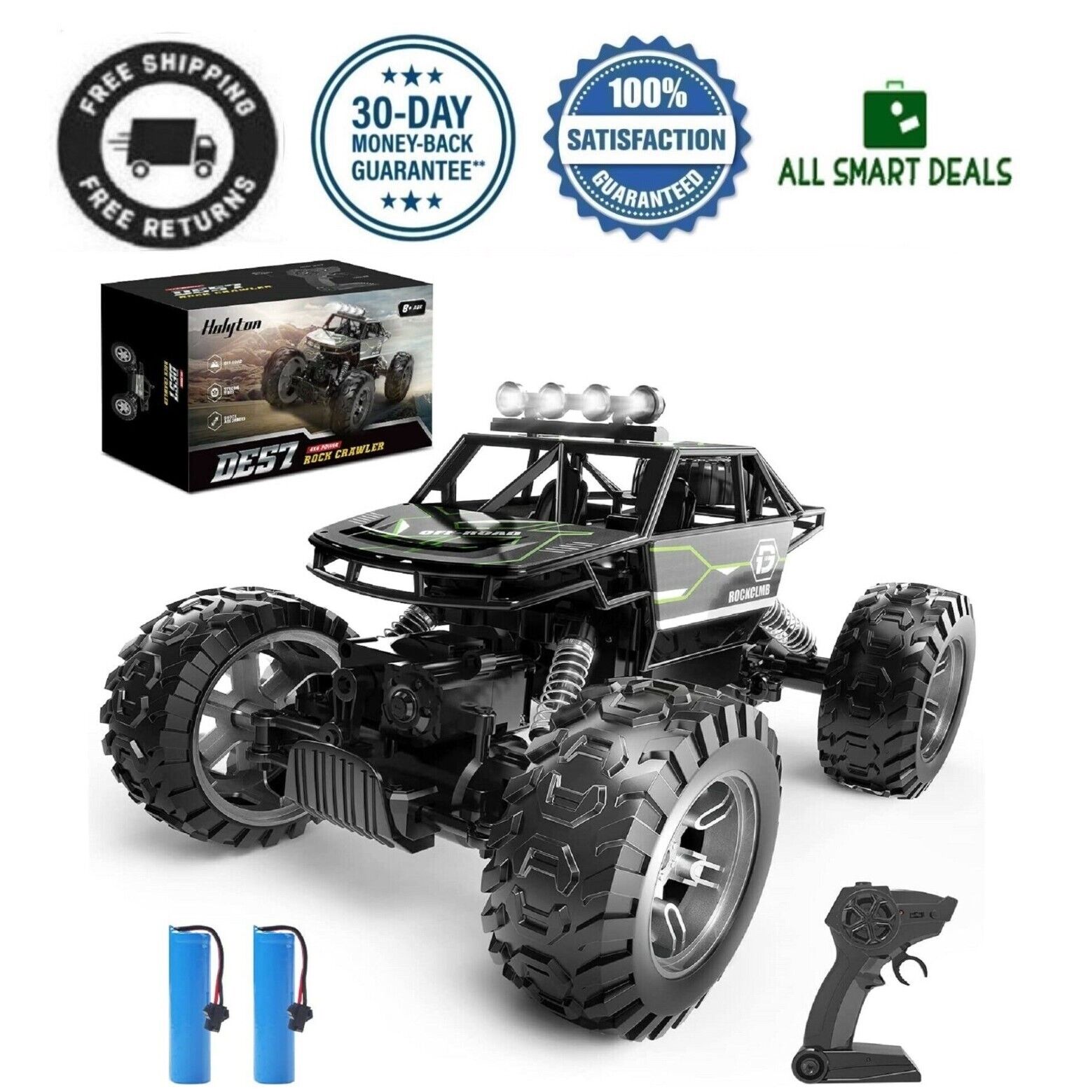 1 16 carros RC sem escova 55 kmh de alta velocidade grande carro de controle  remoto 4x4 Off Road Monster Truck - Dular