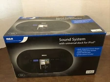 RCA Ri500 Sound System W/Universal Dock For iPod AM/FM Remote NOS