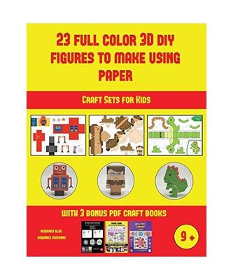 Craft Sets for Kids [23 Full Color 3D Figures to Make Using Paper]: A ...
