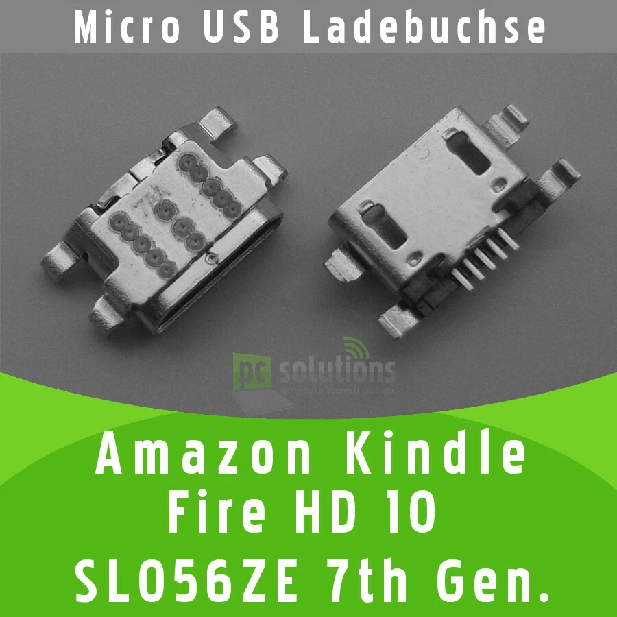 ✅ Amazon Kindle Fire HD 10 SL056ZE 7a Generazione Micro USB Connettore Femmina di Ricarica