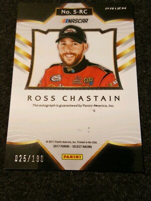 2017 SELECT BLUE SP #25/199 SIGNATURE AUTOGRAPH ROSS CHASTAIN