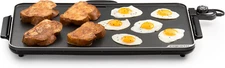 22-Inch Extra Large Griddle, 22"X 13", Low Profile Design, Ceramic Nonstick, Bla
