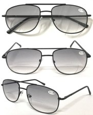 Double Bridge Pilot Metal Reading Glasses Spring Hinges Flexible Arms R130