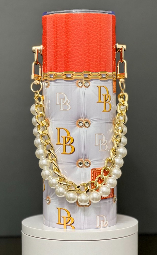Stainless Steel Tumbler with Leakproof Lid and Detachable Chain