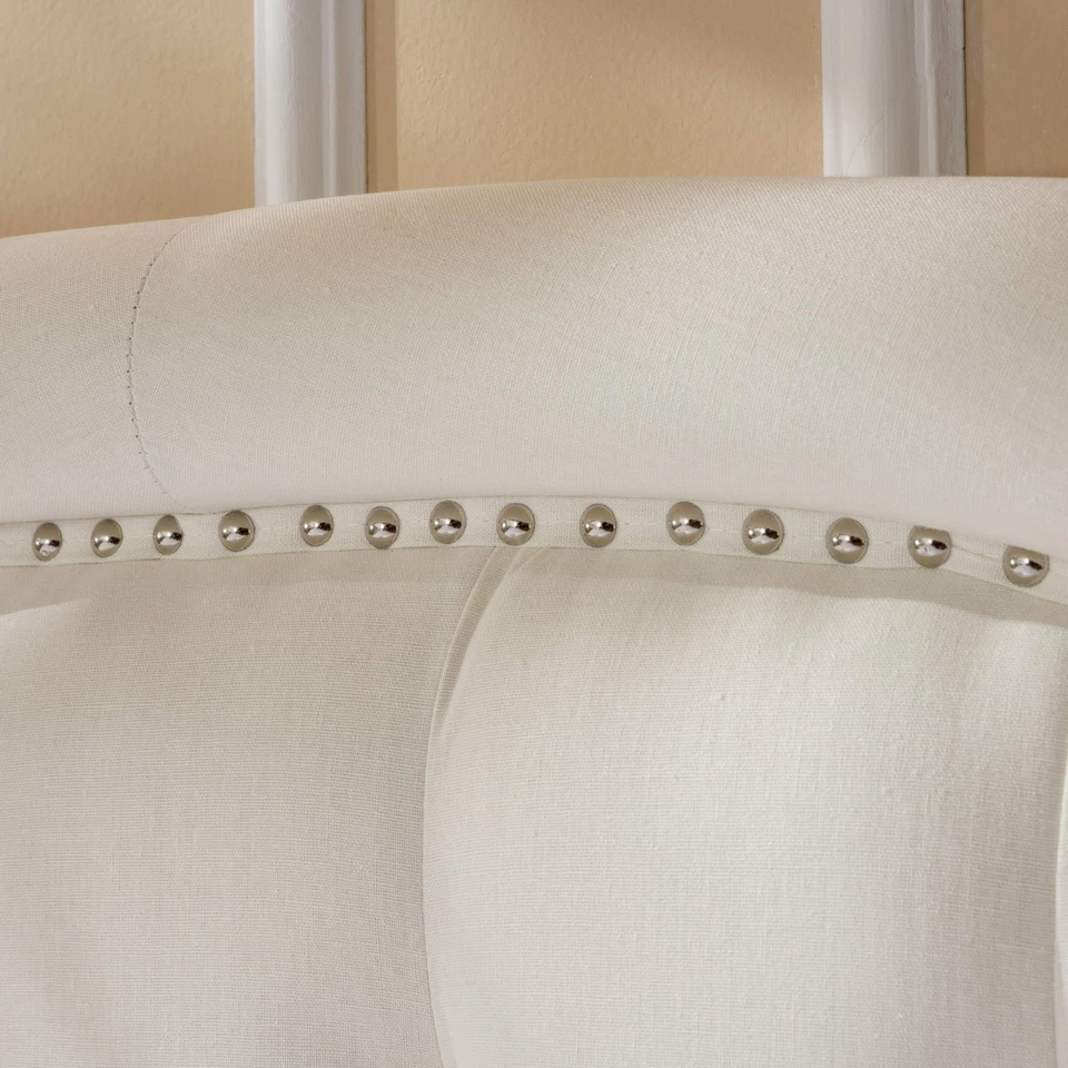 Cabecero de tela Christopher Knight Home Killian Queen / Marfil completo Foto 3 de 4