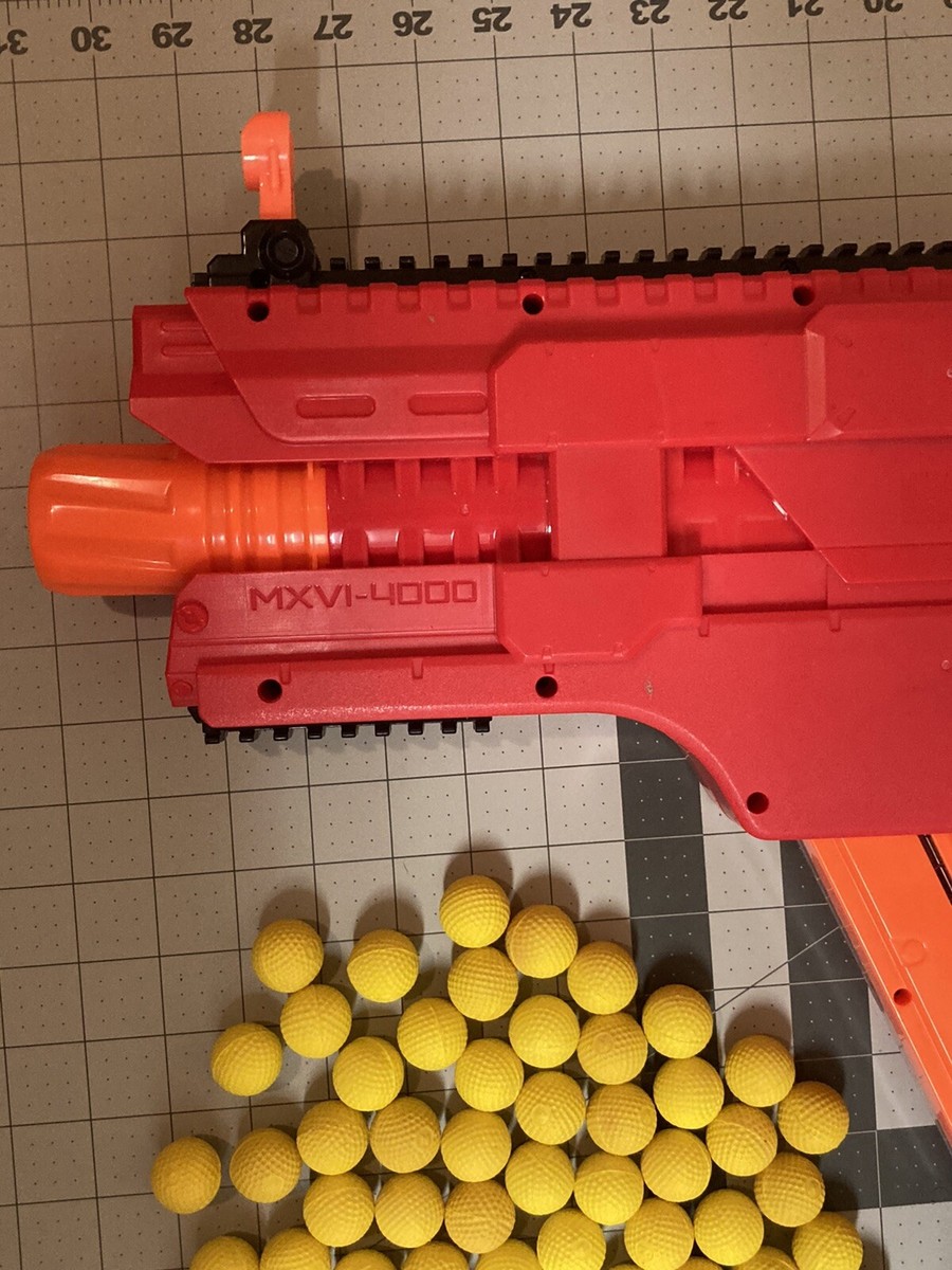 NERF Rival Red Khaos MXVI-4000 Blaster With Magazine Tested