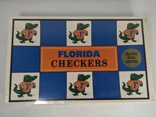 Vintage NCAA Florida Gators Checkers Game Board 1994 collectable 