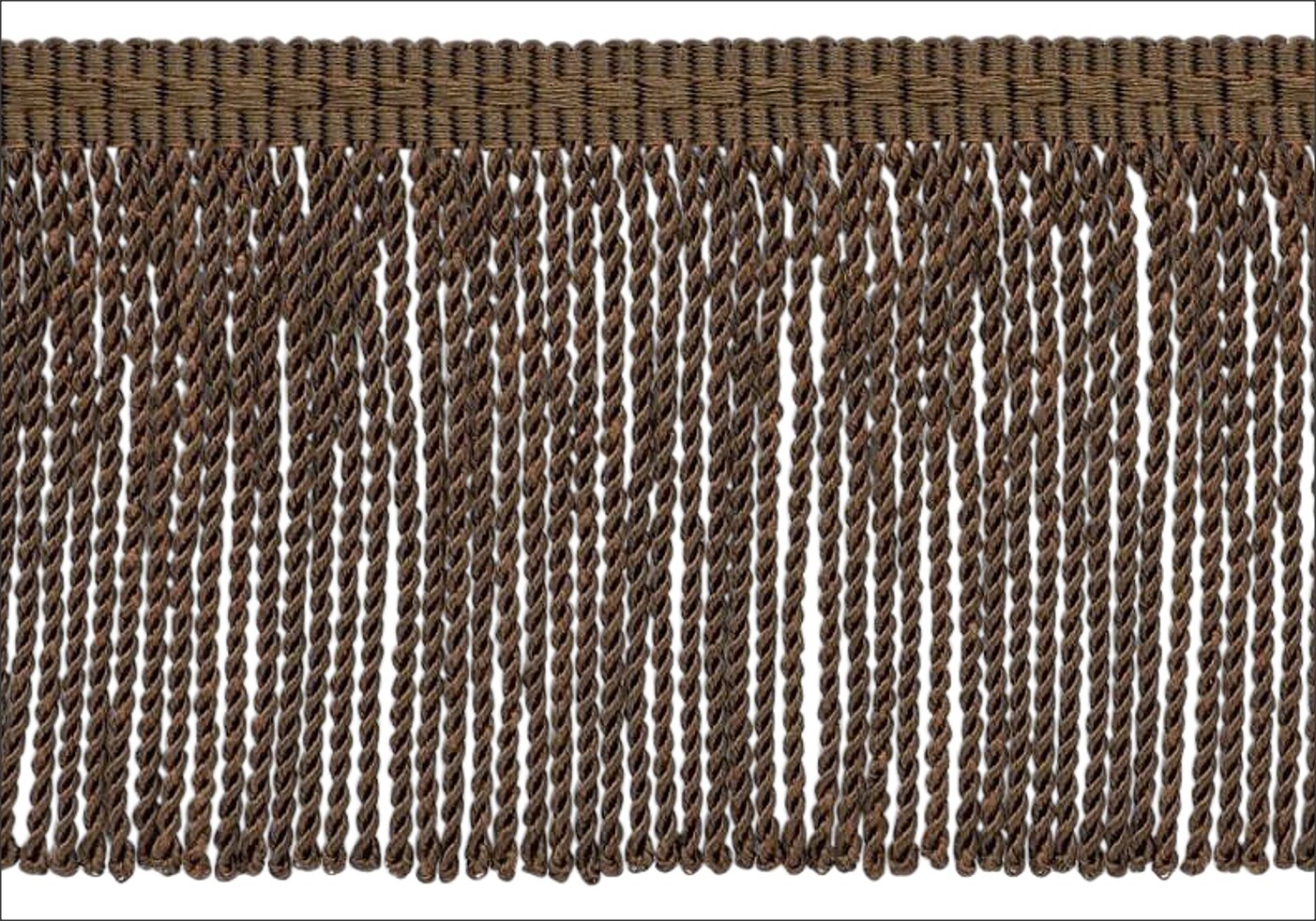 Thin Bullion Fringe Trim, Style# BFTC3, Color# E29 - Espresso Brown [24 Yards]