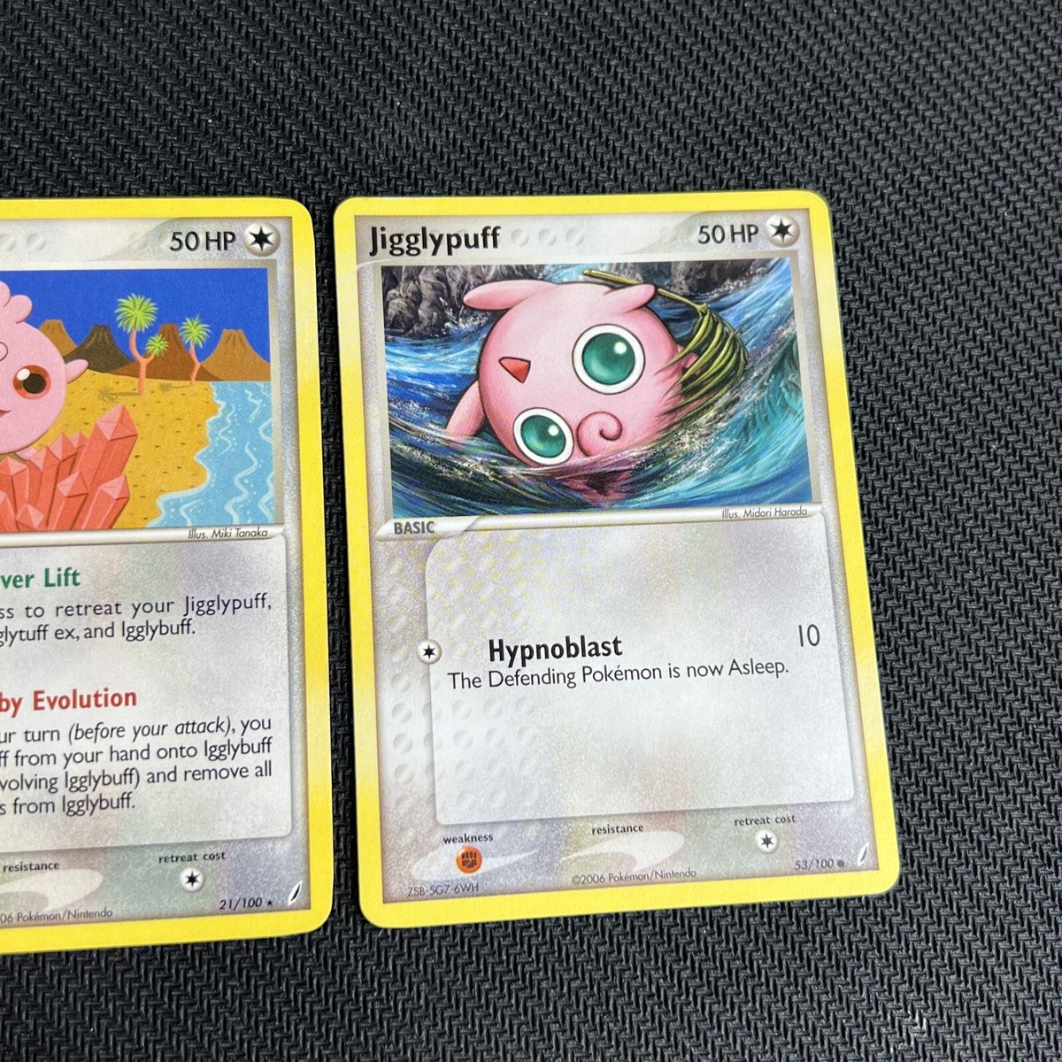Jigglypuff 53/100 Igglybuff 21/100 EX Crystal Guardians