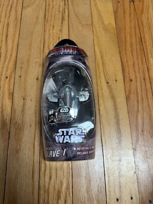VTG Star Wars Titanium Boba Fett Diecast SLAVE 1 Display Statue Figure Hasbro