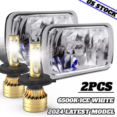 2pcs 105W 5x7 7x6'' Led Headlights Hi/Lo Beam for For STERLING TRUCK A9500 LT9500