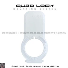 Quad Lock Replacement Lever ( White ) Handlebar Fork Stem Pro Mount Mirror Ball