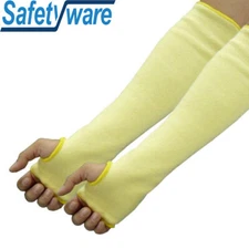 Safetyware Pair Long Safety Protection Anti Cut Resistant Sleeves Gloves Armband