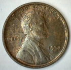1934 Lincoln Wheat Cent Coin US Penny Uncirculated TONED 1c Philadelphia Mint