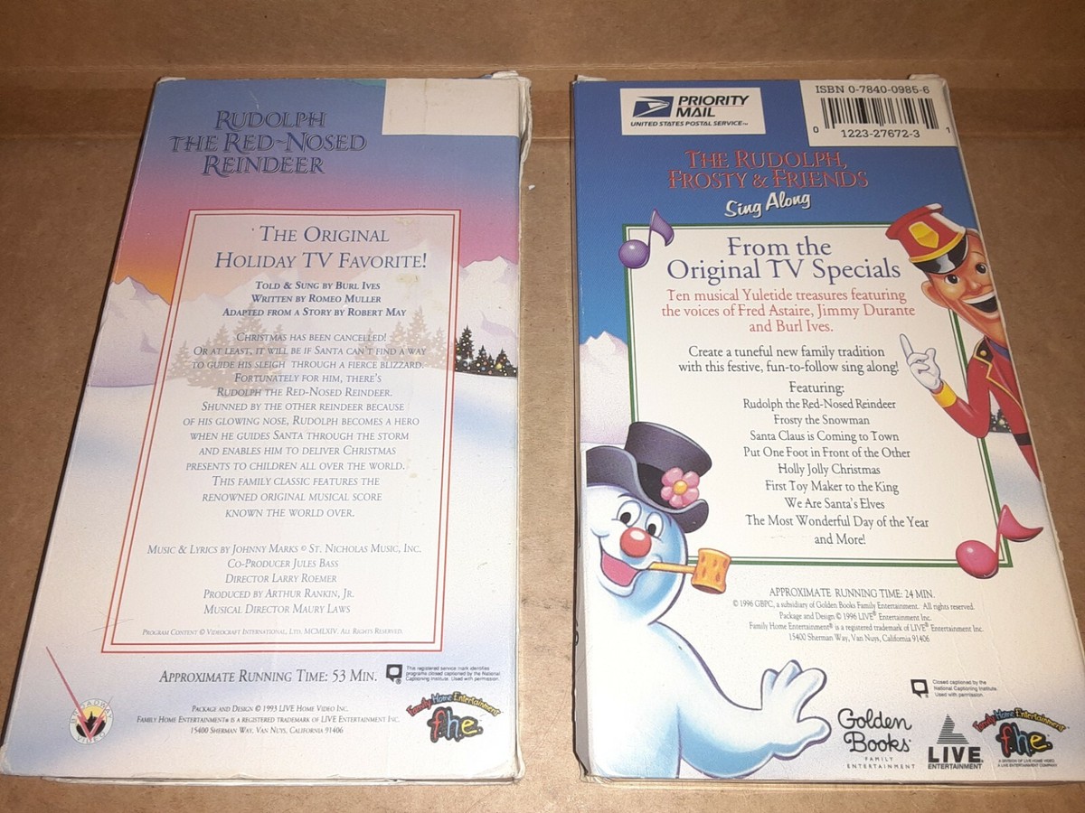 Rudolph The Red Nose Reindeer Rudolph,Frosty And Friends On VHS