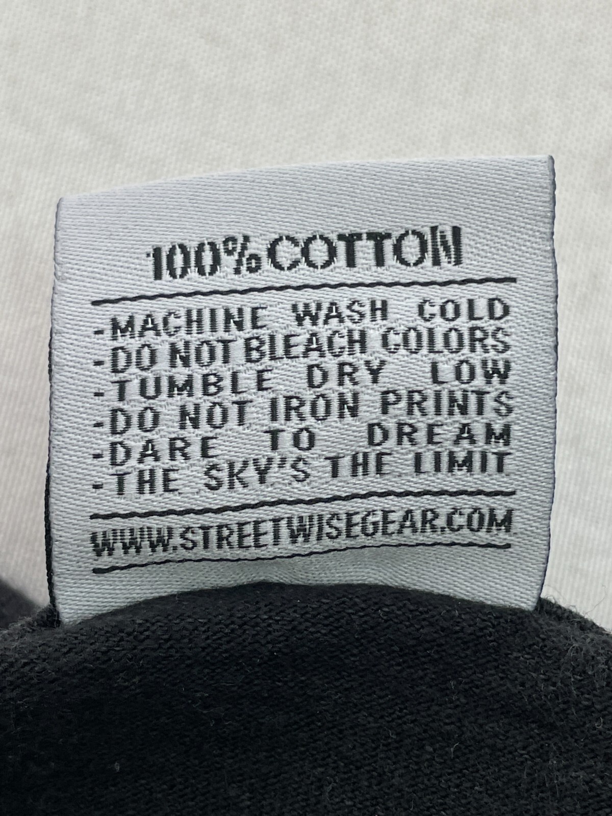 Streetwise Clothing Los Angeles Black Cotton Graffiti T-Shirt Men's 4XL