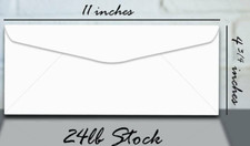 Envelopes Regular Envelope - 24 White 4 3/4 x 11 Pkg of 100 12 Large oversiz