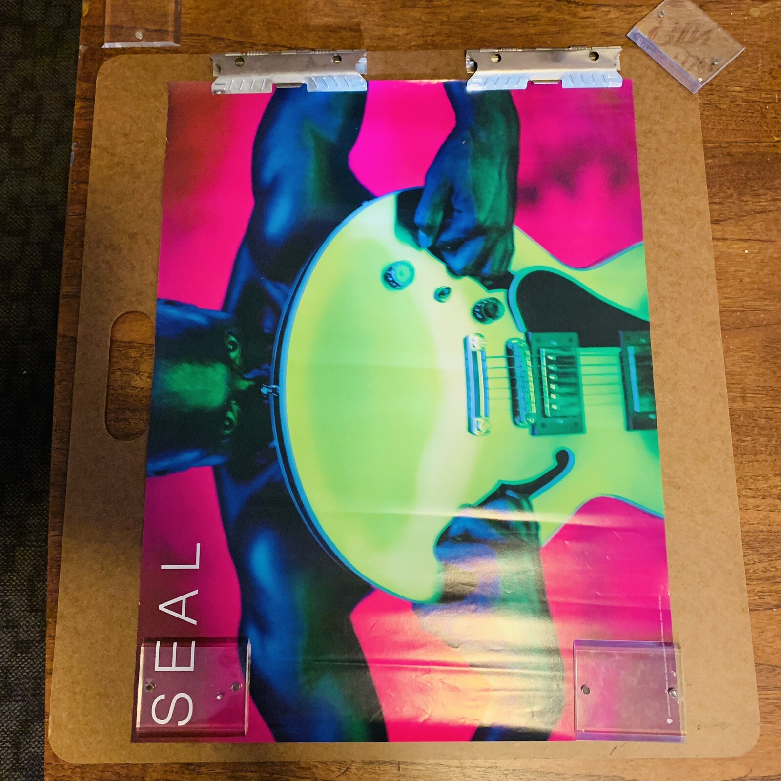 Seal Human Being Original 1998 RARE 24x18 Record Label Promo Poster Collectible