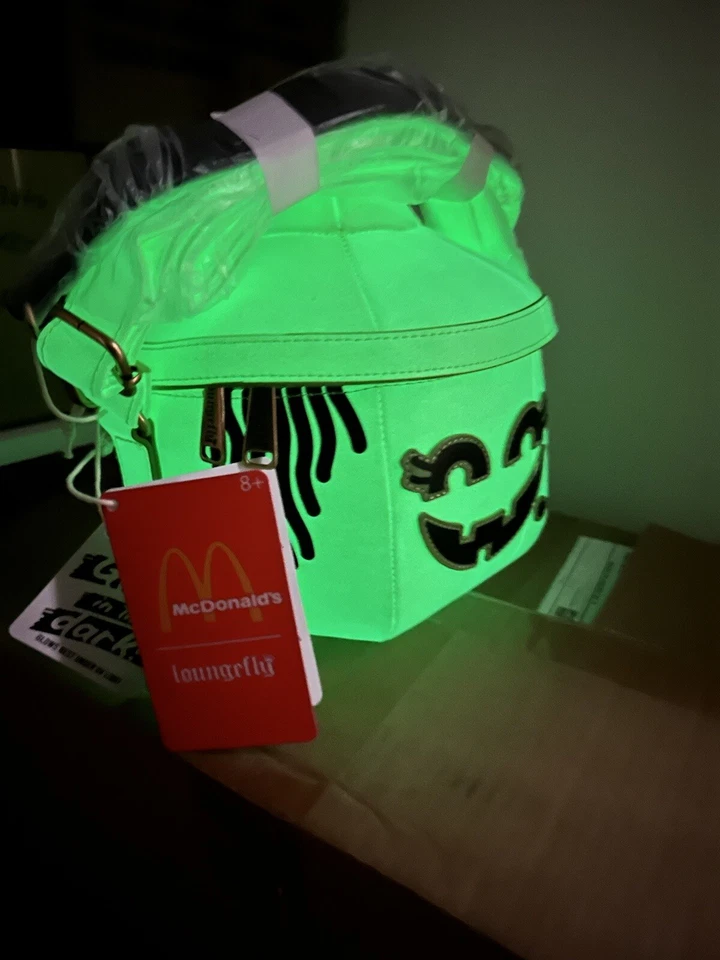 Bandolera McDonald's Loungefly Halloween McGoblin Bruja Feliz Comida Cubo Nueva con Etiquetas Foto 4 de 4