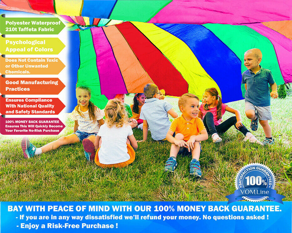 Play Parachute for Kids 20ft Parachute Kids Parachute with handles 20