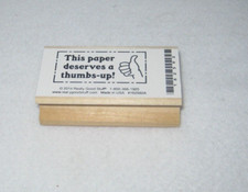 Really Good Stuff- Rubber Stamp - Teacher Stamp - Paper deserves a thumbs-up