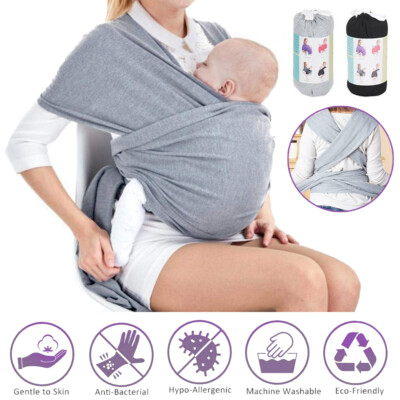 Baby Wrap Carrier Hands Free Baby Carrier Sling Newborn Soft Wrap