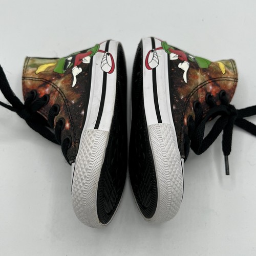CONVERSE LOONEY TUNES MARVIN THE MARTIAN SHOES TODDLER SIZE 5 HI TOP BLACK EUC - Picture 13 of 13