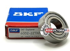 SKF 6002 ZZ TN9/C3 DEEP GROOVE BALL BEARING, METAL SHIELDED 15x32x9mm