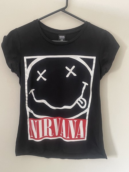 NIVANA band t-shirt XXS excellent condition free postage 