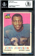 John Johnson Beckett BAS Signed 1959 Topps Autograph