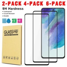 Clear Full Coverage Tempered Glass Screen Protector For Samsung Galaxy S21 FE 5G