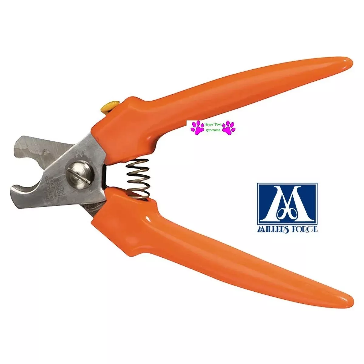 MILLERS FORGE ORANGE HANDLE Professional LARGE NAIL CLIPPER DOG GROOMING