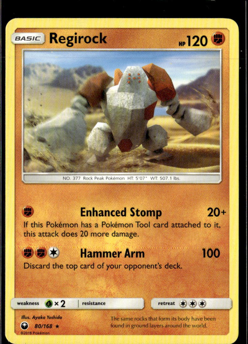 Pokemon Regirock 80/168 Celestial Storm Non Holo Rare 4 Card Lot