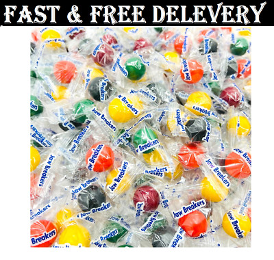 Jawbreakers Mini Hard Candy Fruit Flavored Assortment, Individually Wrapped (...